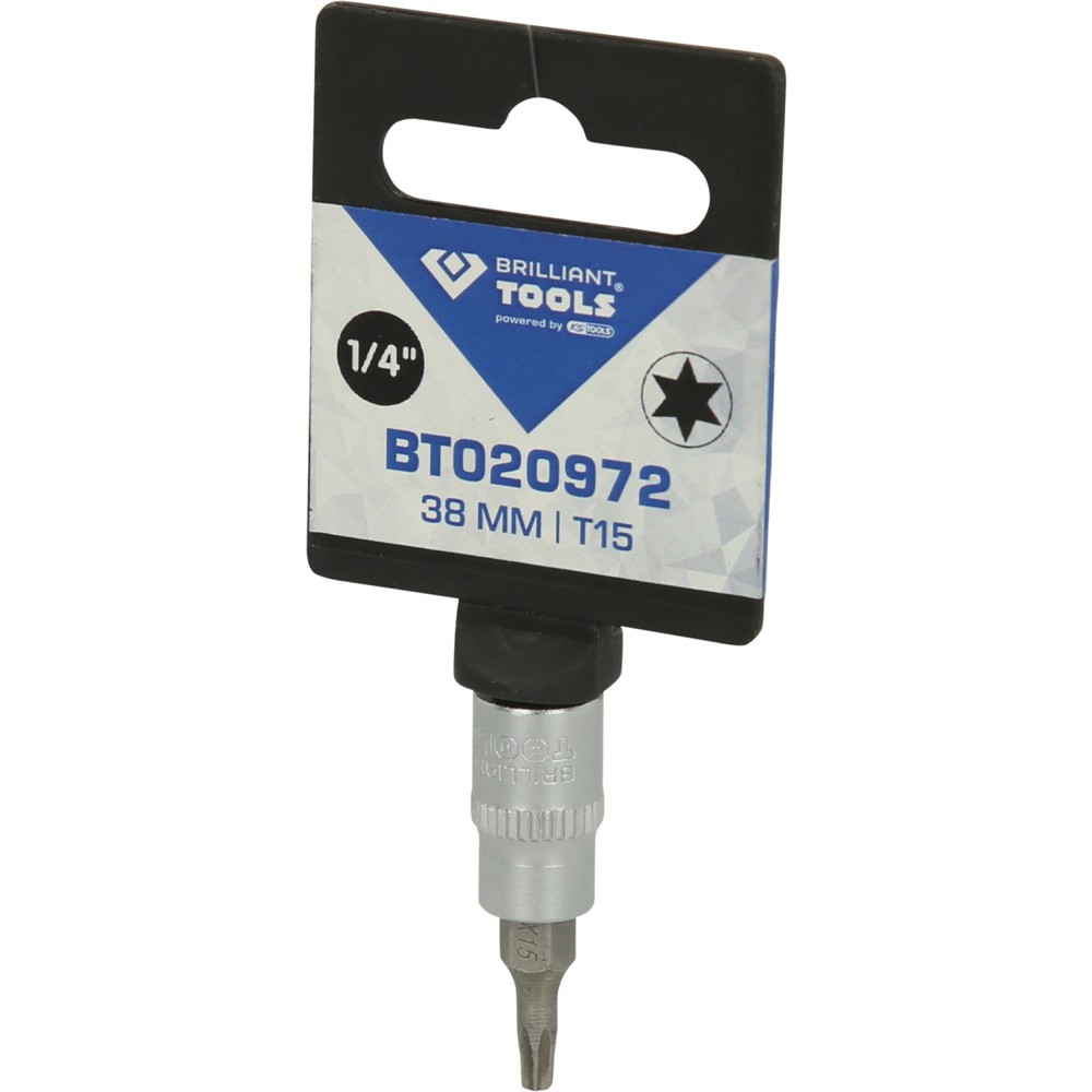 Produktabbildung Nr. 5: BRILLIANT TOOLS 1/4" Torx-Bit-Stecknuss, T15