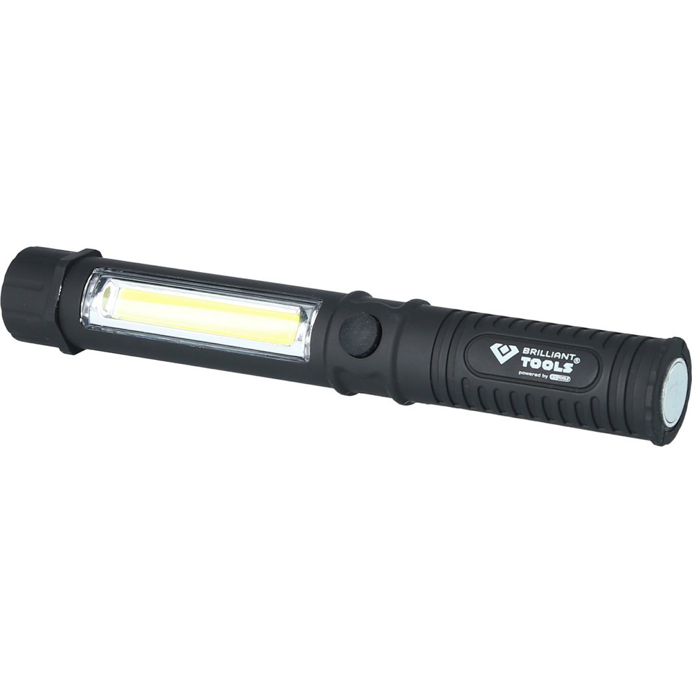 Produktabbildung: BRILLIANT TOOLS 2 in 1 COB-Taschenlampe mit 140 Lumen