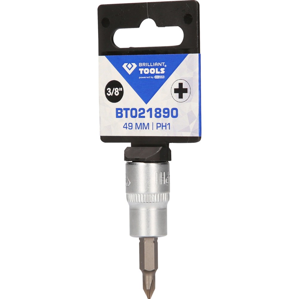 Produktabbildung Nr. 5: BRILLIANT TOOLS 3/8" PH Kreuzschlitz Bit-Stecknuss, PH1