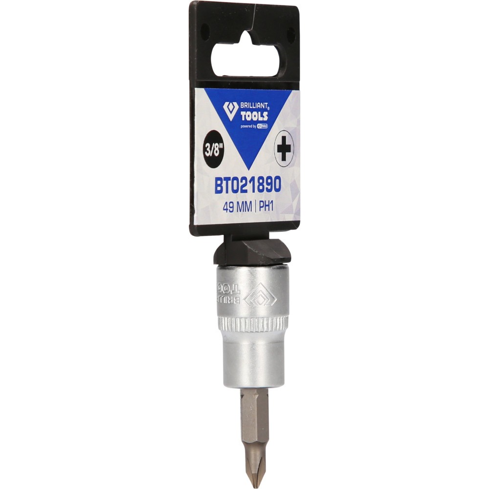 Produktabbildung Nr. 8: BRILLIANT TOOLS 3/8" PH Kreuzschlitz Bit-Stecknuss, PH1