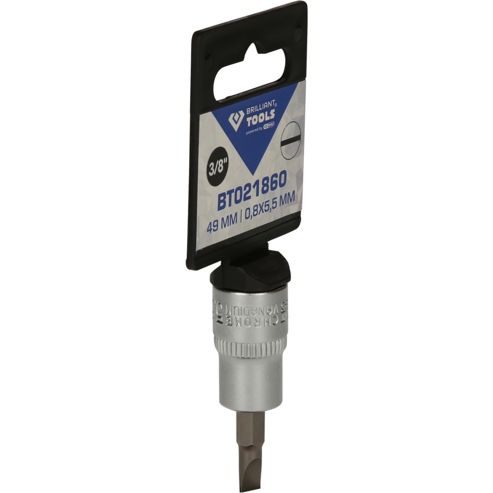 Produktabbildung Nr. 8: BRILLIANT TOOLS 3/8" Schlitz Bit-Stecknuss, 0,8 x 5,5 mm