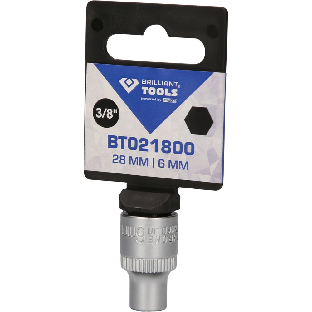 Produktabbildung Nr. 2: BRILLIANT TOOLS 3/8" Sechskant-Stecknuss, 6 mm