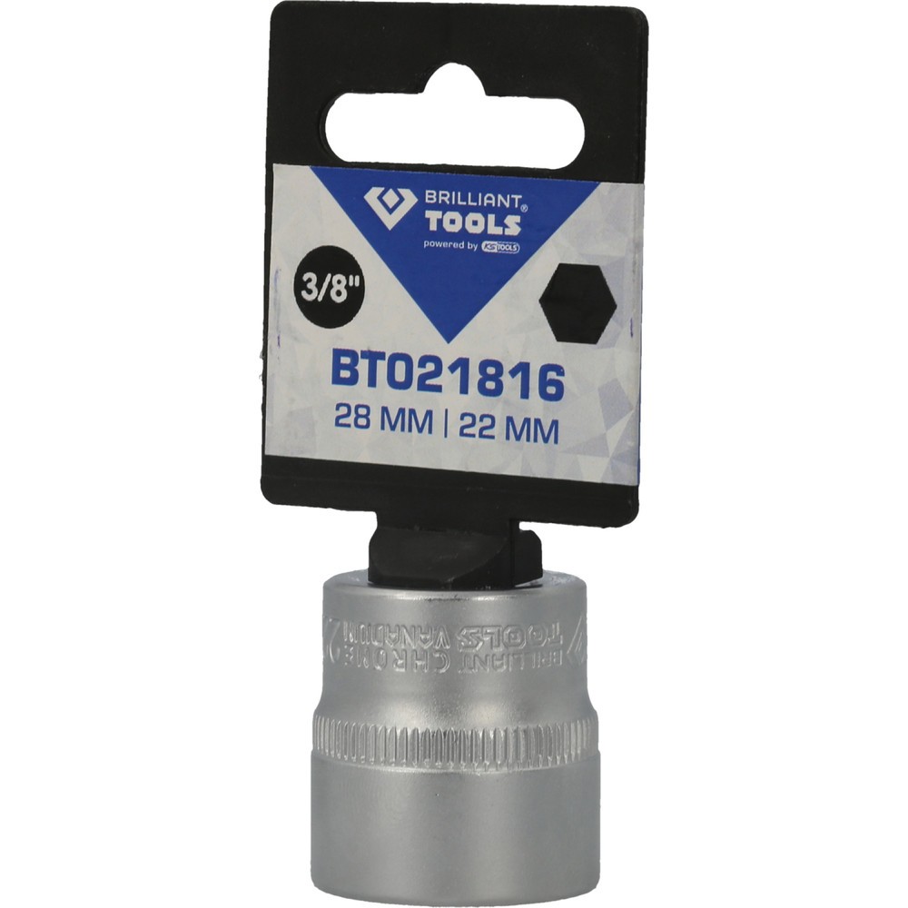 Produktabbildung Nr. 5: BRILLIANT TOOLS 3/8" Sechskant-Stecknuss, 22 mm
