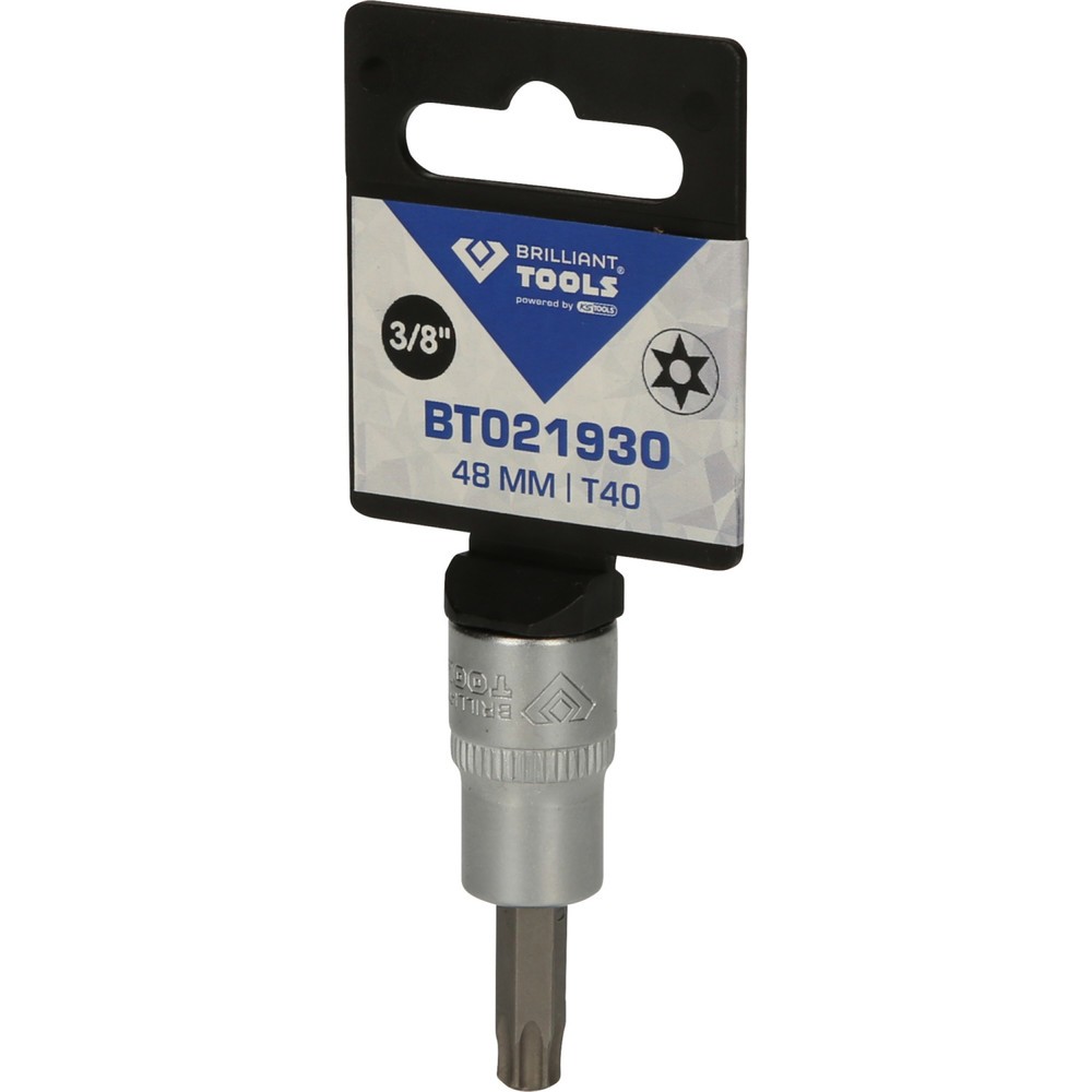 Produktabbildung Nr. 5: BRILLIANT TOOLS 3/8" Torx-Bit-Stecknuss, mit Stirnlochbohrung, TB40