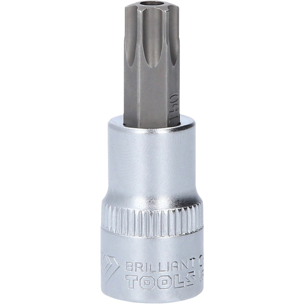 Produktabbildung Nr. 1: BRILLIANT TOOLS 3/8" Torx-Bit-Stecknuss, mit Stirnlochbohrung, TB50