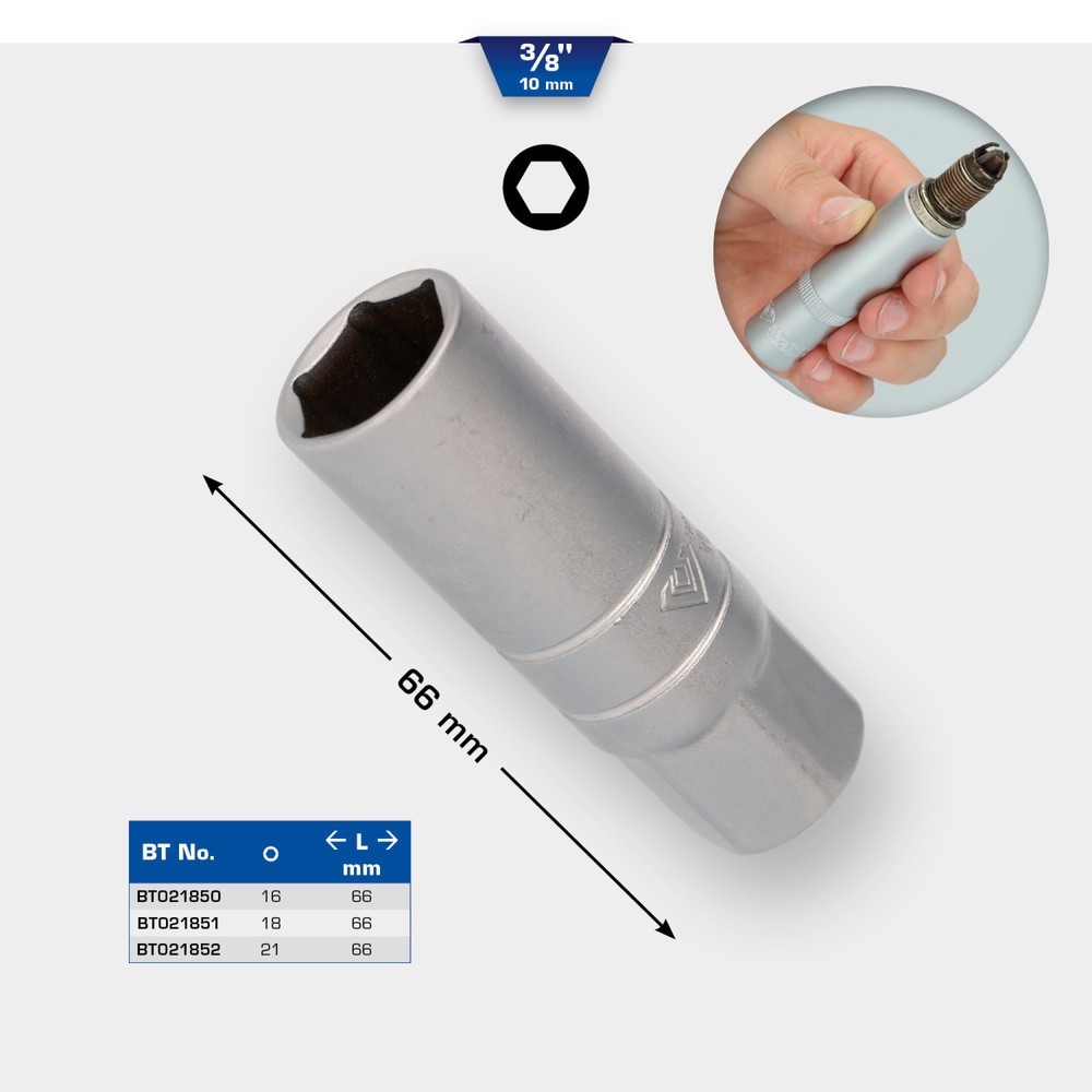 Produktabbildung Nr. 11: BRILLIANT TOOLS 3/8" Zündkerzen-Stecknuss, 18 mm