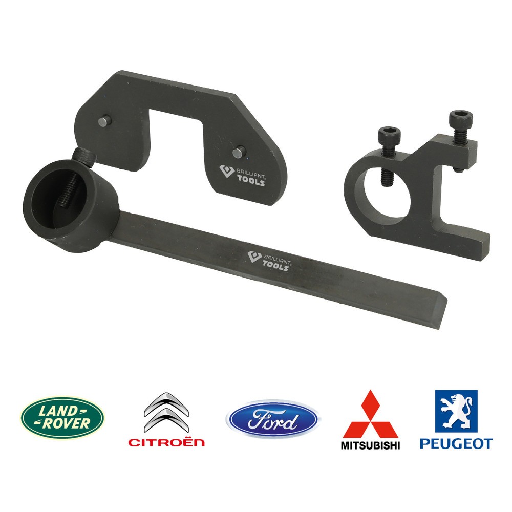 Produktabbildung Nr. 2: BRILLIANT TOOLS Ausgleichswellen-Einstellwerkzeug-Satz für Land Rover, Citroen, Mitsubishi, Peugeot, Ford 2.2 DOHC Diesel-Motoren