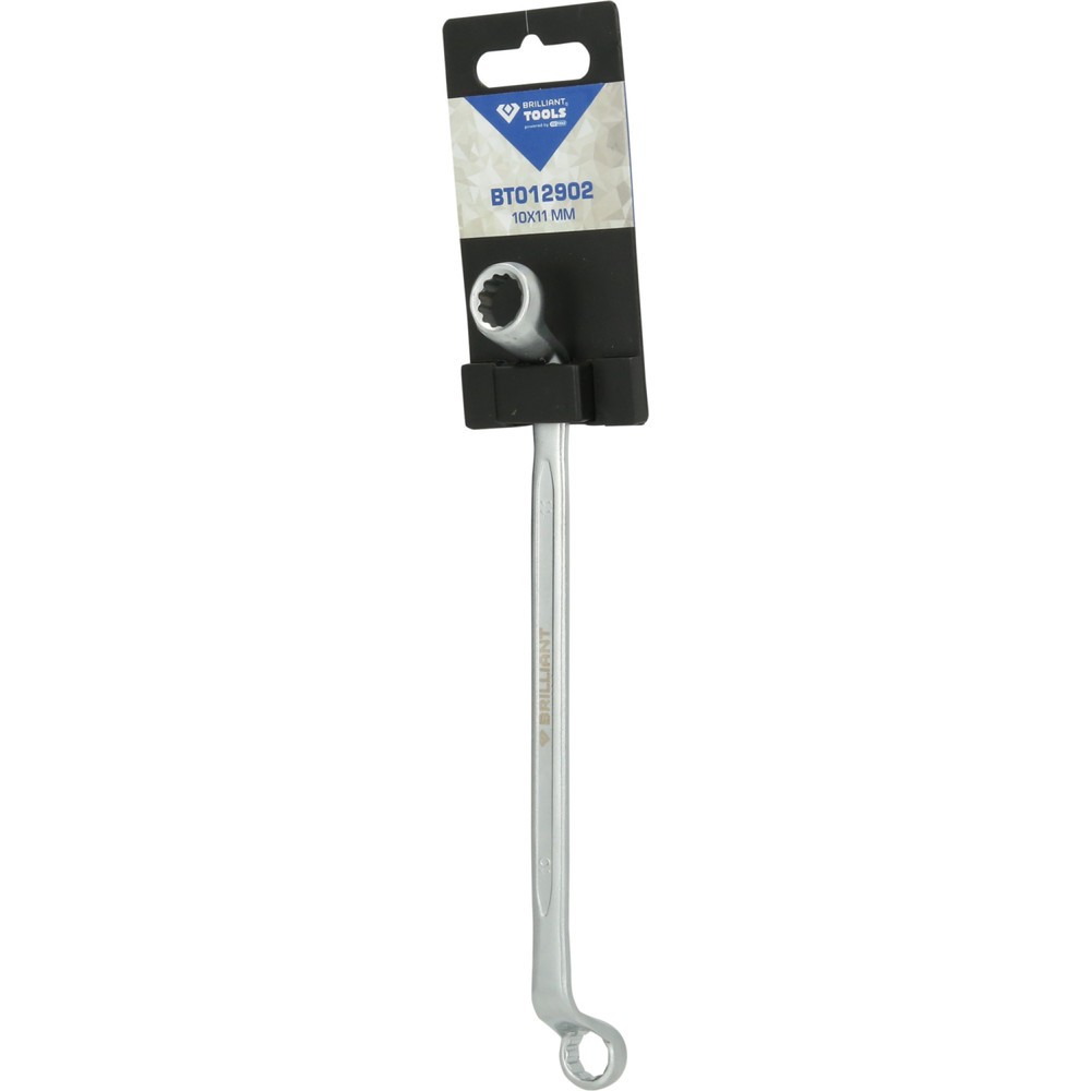 Produktabbildung Nr. 6: BRILLIANT TOOLS Doppel-Ringschlüssel, gekröpft, 10 x 11 mm