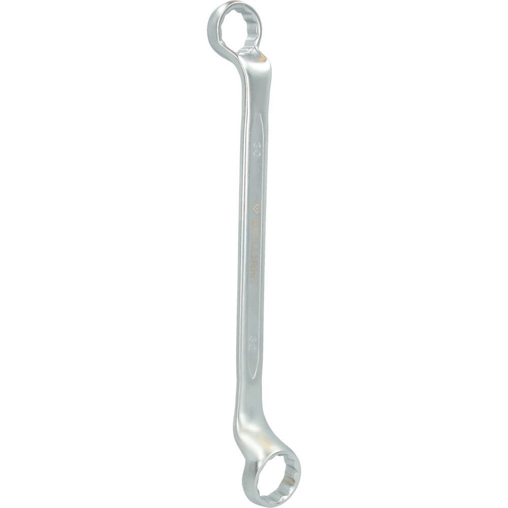 Produktabbildung Nr. 4: BRILLIANT TOOLS Doppel-Ringschlüssel, gekröpft, 30 x 32 mm