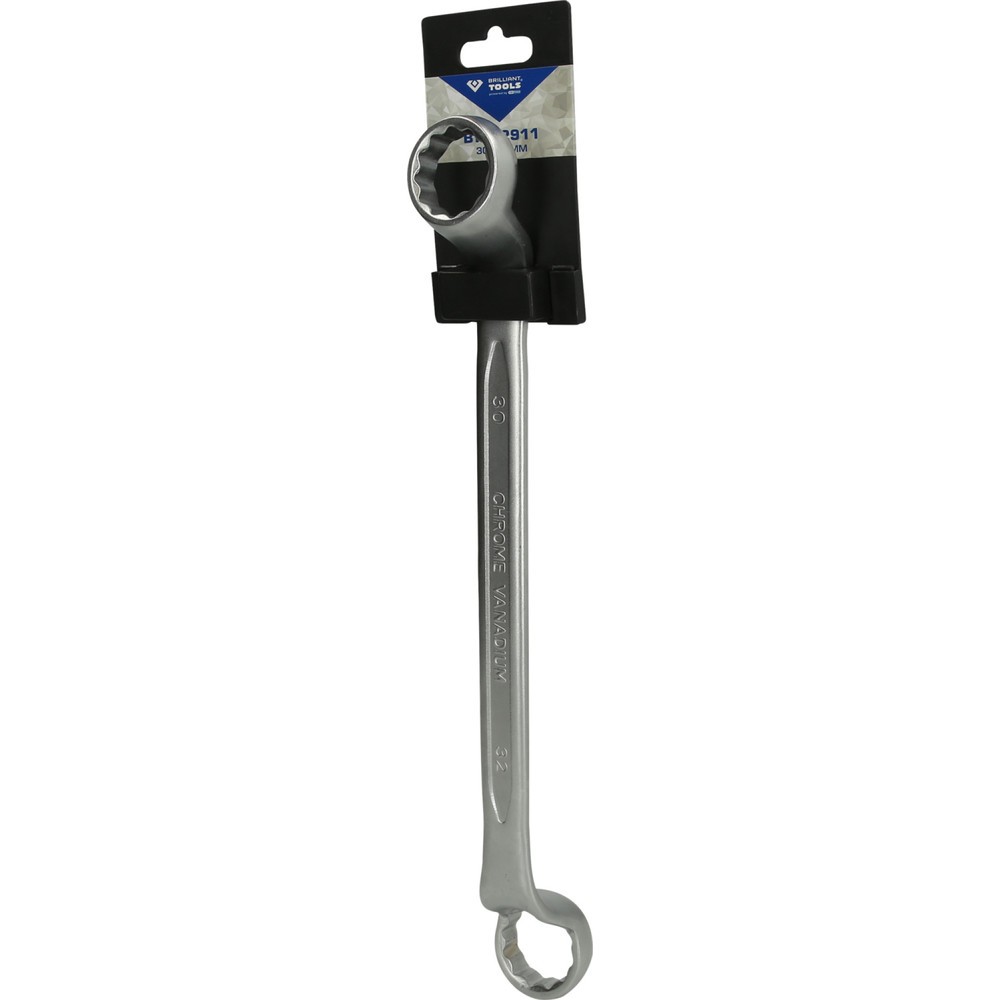Produktabbildung Nr. 6: BRILLIANT TOOLS Doppel-Ringschlüssel, gekröpft, 30 x 32 mm