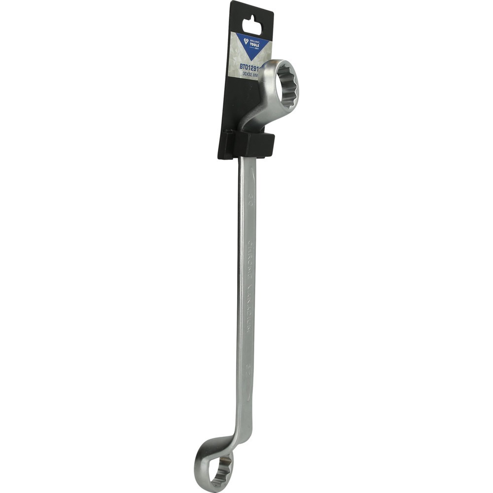 Produktabbildung Nr. 9: BRILLIANT TOOLS Doppel-Ringschlüssel, gekröpft, 30 x 32 mm