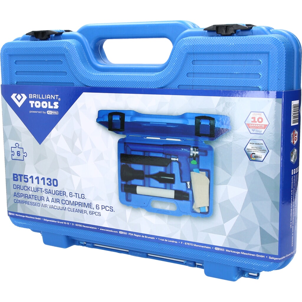 BRILLIANT TOOLS Druckluft-Sauger, 6-tlg Produktabbildung Nr. 10: BRILLIANT TOOLS Druckluft-Sauger, 6-tlg