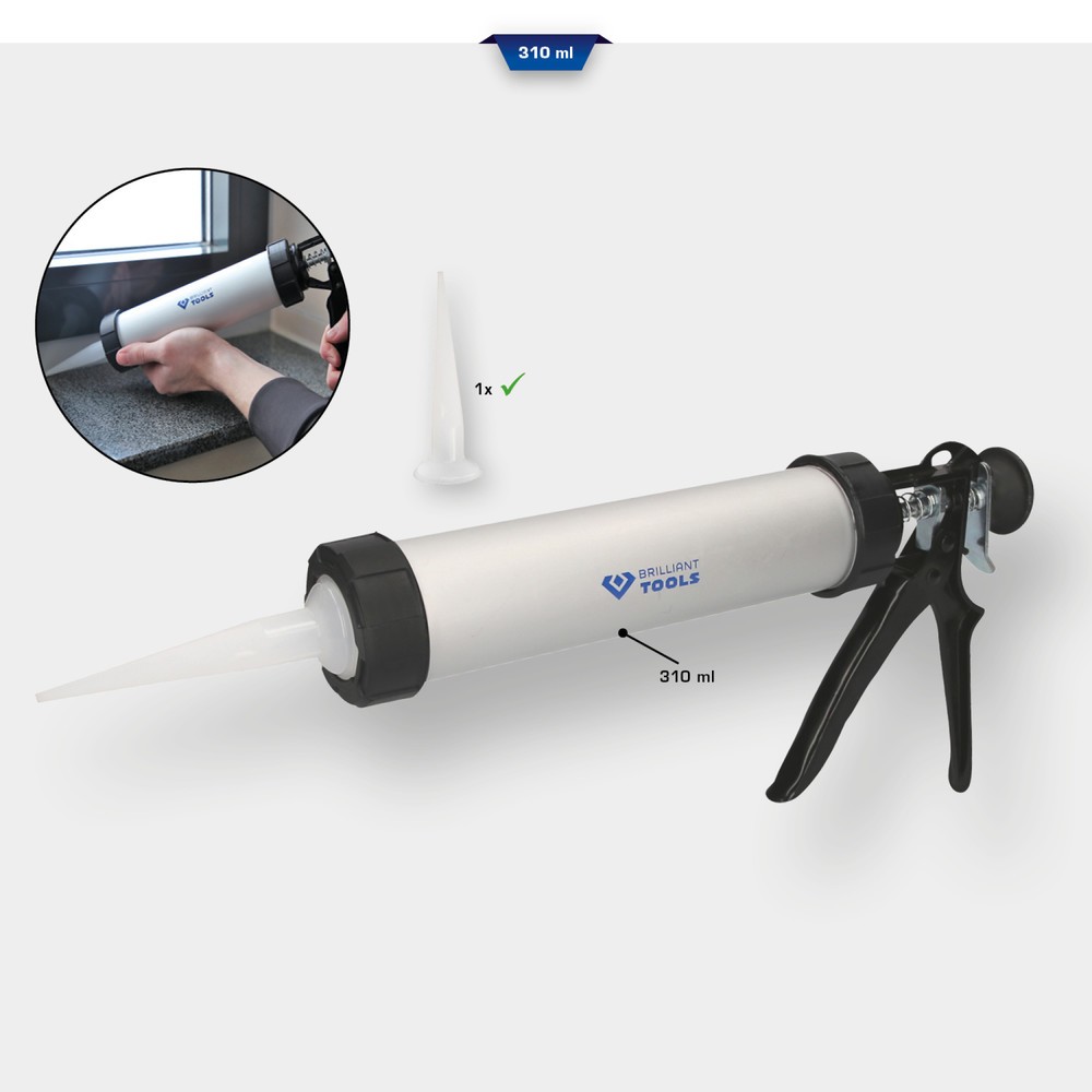 Produktabbildung Nr. 11: BRILLIANT TOOLS Kartuschen-Pistole, 310 ml