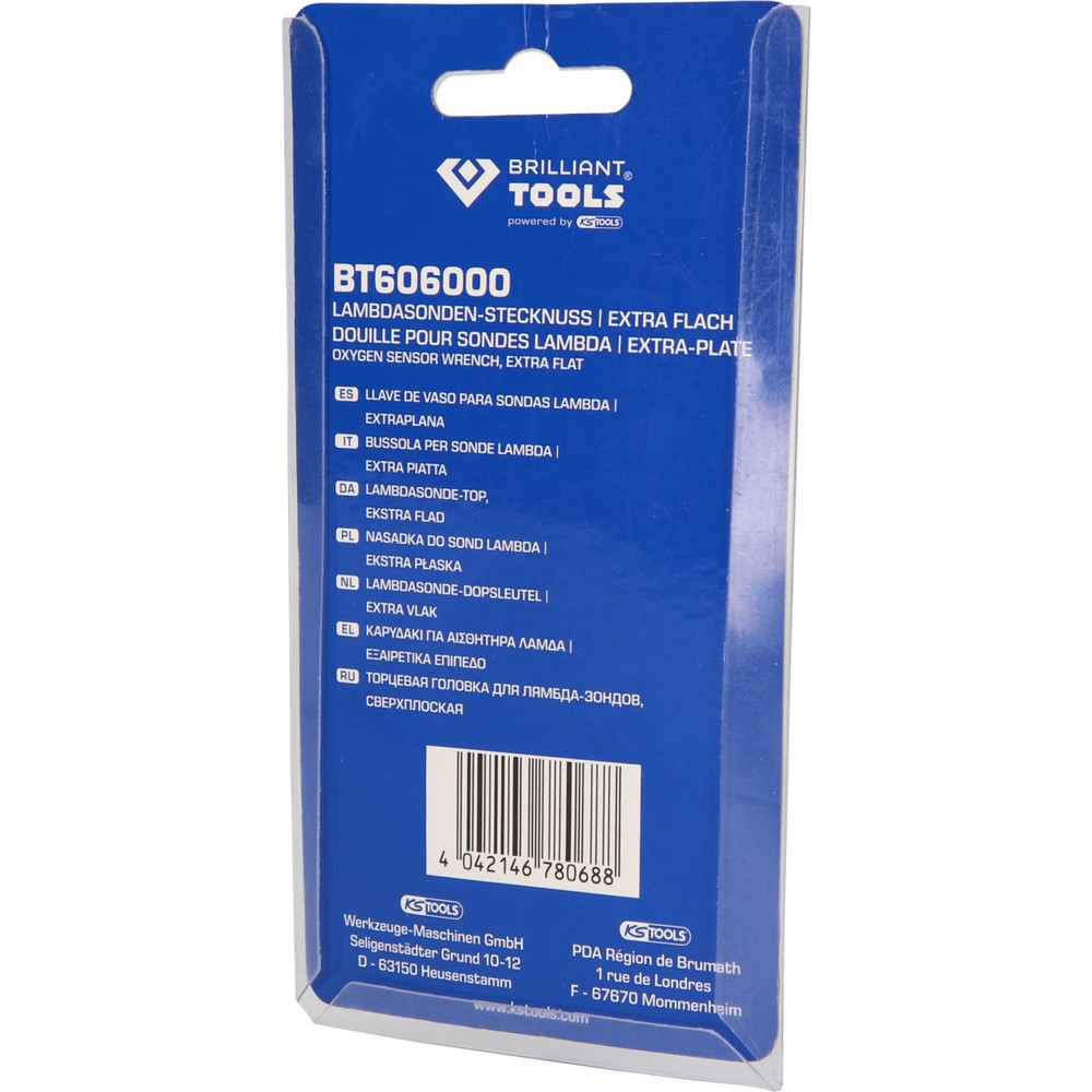 Produktabbildung Nr. 4: BRILLIANT TOOLS Lambdasonden-Stecknuss, extra flach