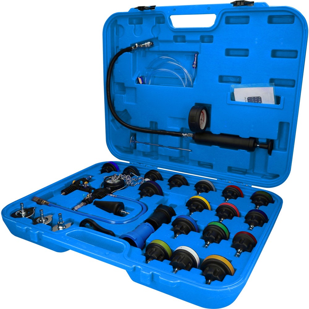 Produktabbildung: BRILLIANT TOOLS Master Kühlsystem-Diagnose-Satz, 28-tlg