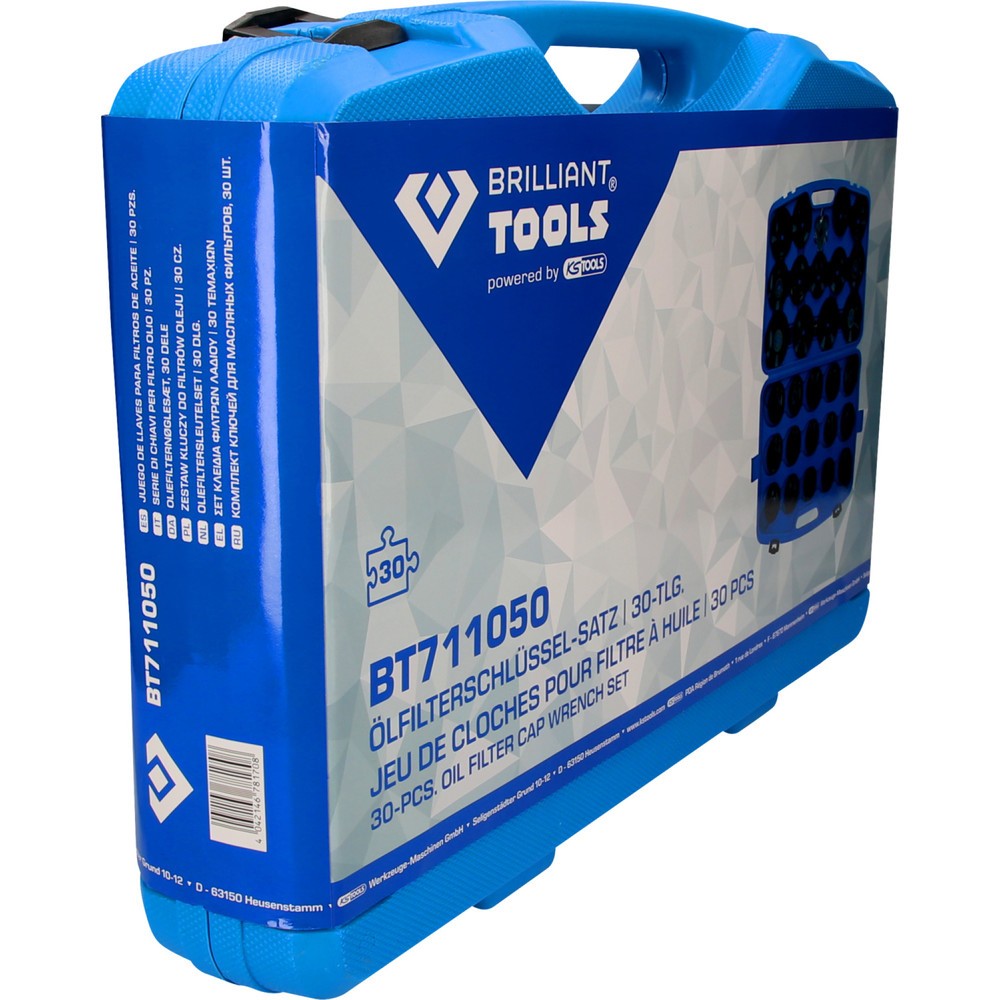 Produktabbildung Nr. 6: BRILLIANT TOOLS Ölfilterschlüssel-Satz, 30-tlg