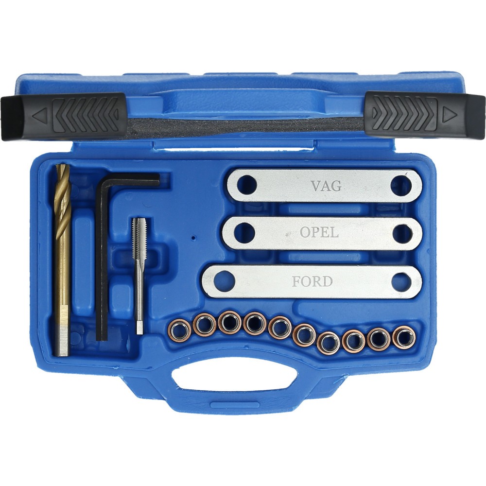 Produktabbildung Nr. 8: BRILLIANT TOOLS Reparatursatz für Bremsgewinde, M9 x 1,25, 16-tlg