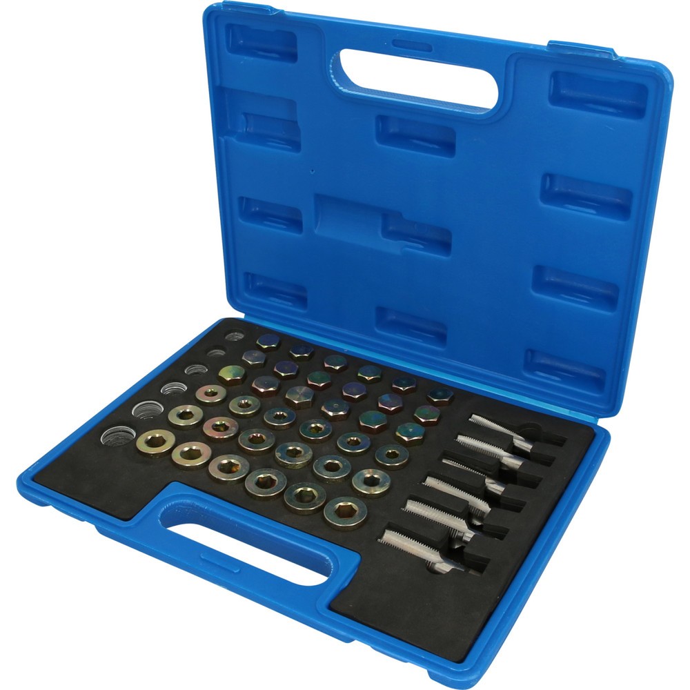 Produktabbildung Nr. 1: BRILLIANT TOOLS Reparatursatz für Öl-Ablassschrauben-Gewinde, 114-tlg
