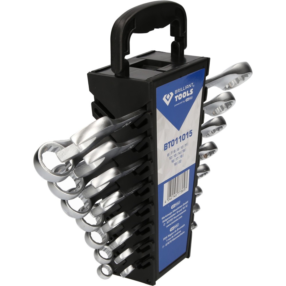 Produktabbildung Nr. 2: BRILLIANT TOOLS Ring-Maulschlüssel-Satz, 15-tlg
