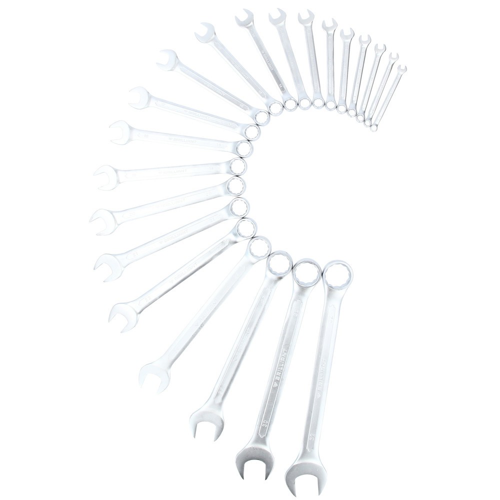 Produktabbildung Nr. 10: BRILLIANT TOOLS Ring-Maulschlüssel-Satz, 21-tlg