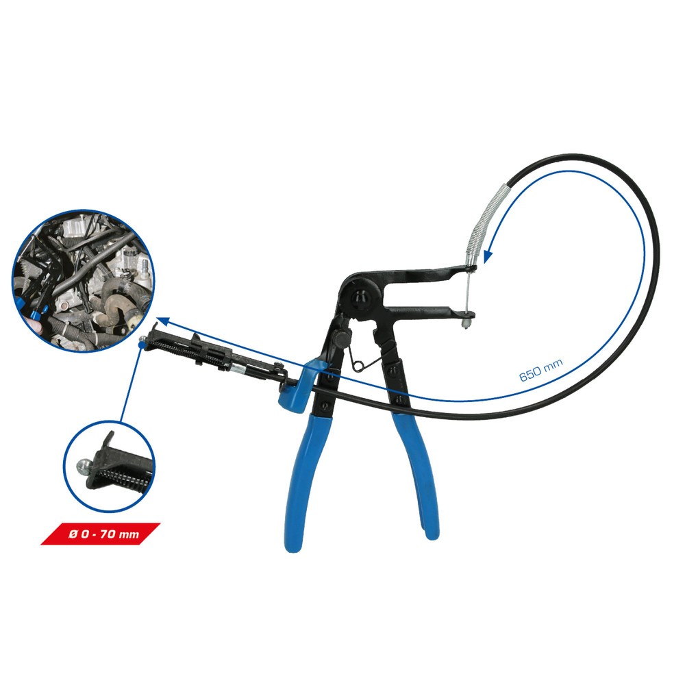 Produktabbildung Nr. 2: BRILLIANT TOOLS Schlauchschellen-Zange, mit Bowdenzug