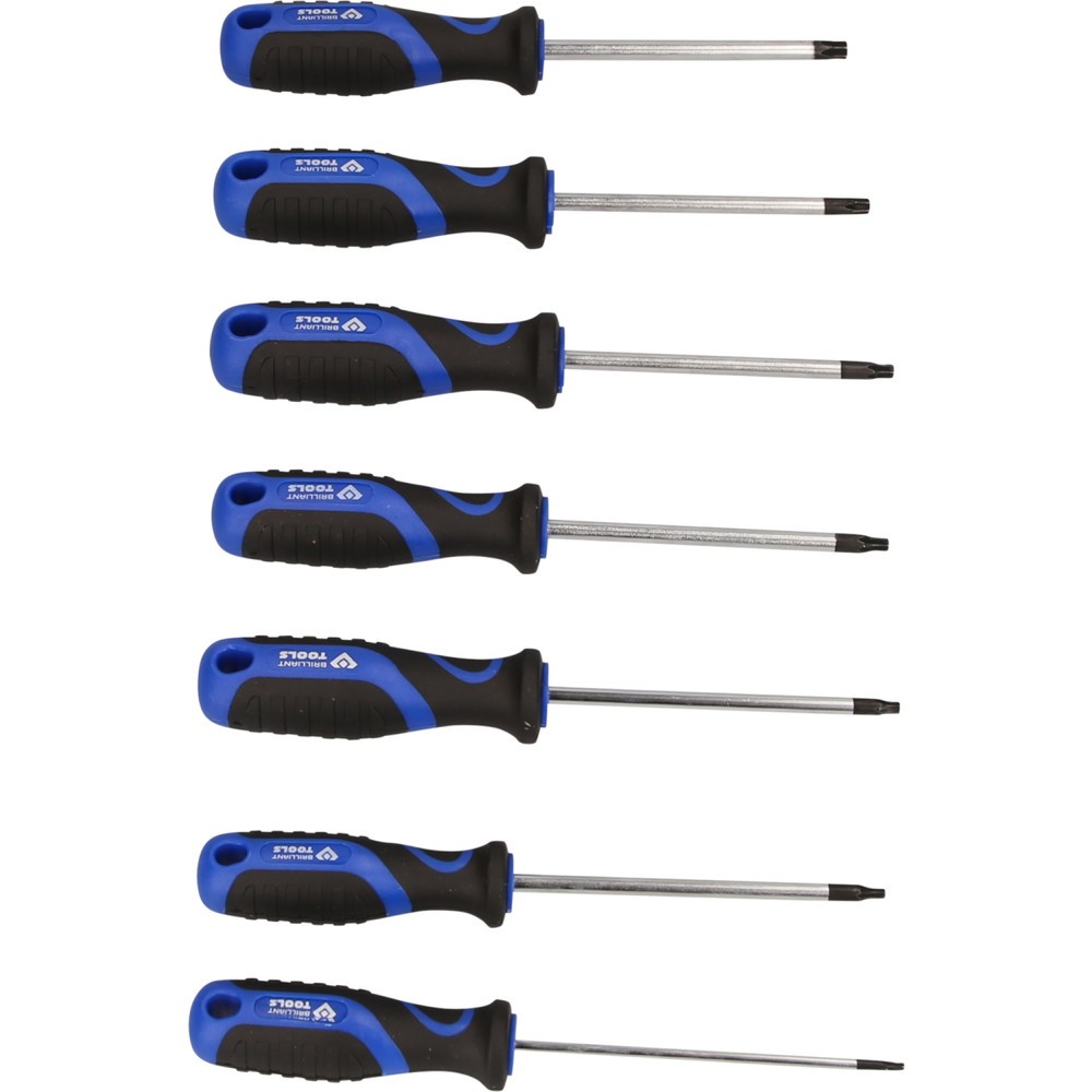 Produktabbildung Nr. 6: BRILLIANT TOOLS Schraubendreher-Satz, 7-tlg, Torx-Profil