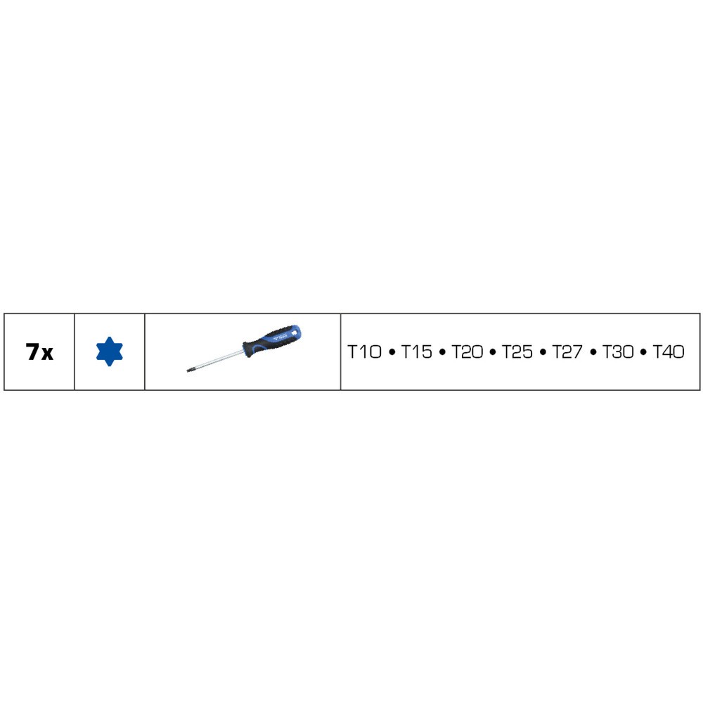 Produktabbildung Nr. 11: BRILLIANT TOOLS Schraubendreher-Satz, 7-tlg, Torx-Profil