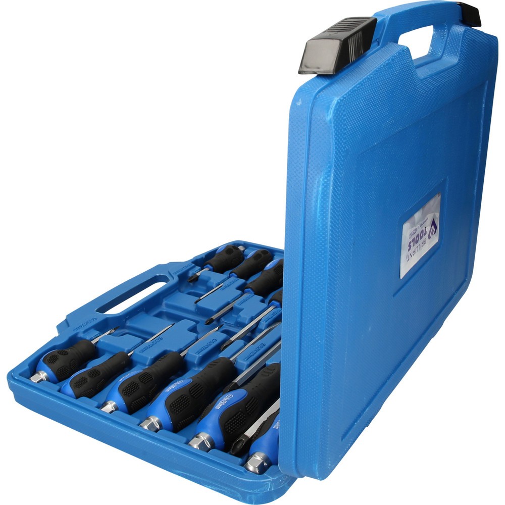 Produktabbildung Nr. 2: BRILLIANT TOOLS Schraubendreher-Satz mit Schlagkappe, 12-tlg