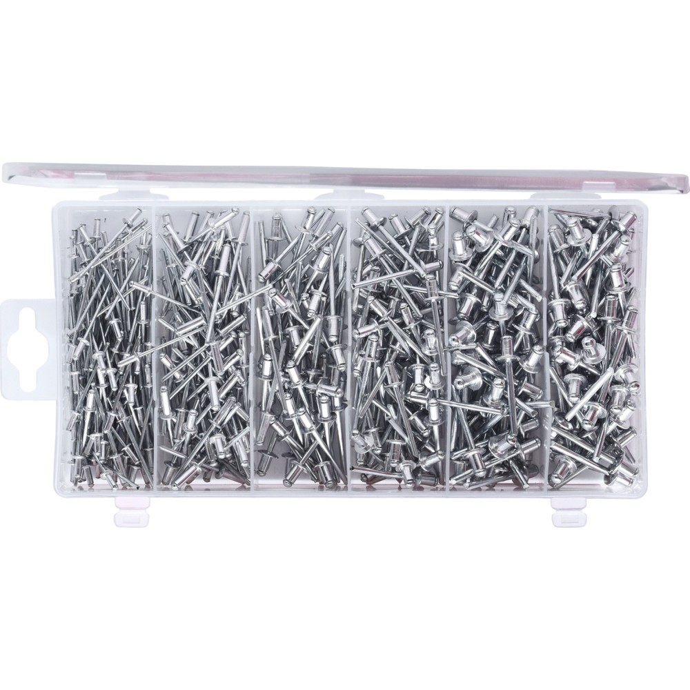Produktabbildung Nr. 6: BRILLIANT TOOLS Sortiment Blindnieten, 400-tlg, 2, 4 - 3, 2 - 4 - 4, 8 mm