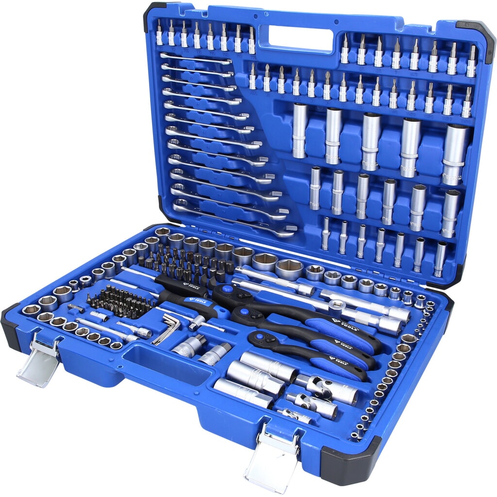 BRILLIANT TOOLS Steckschlüssel-Satz, 216-tlg, 1/4", 3/8", 1/2" Produktabbildung: BRILLIANT TOOLS Steckschlüssel-Satz, 216-tlg, 1/4", 3/8", 1/2"