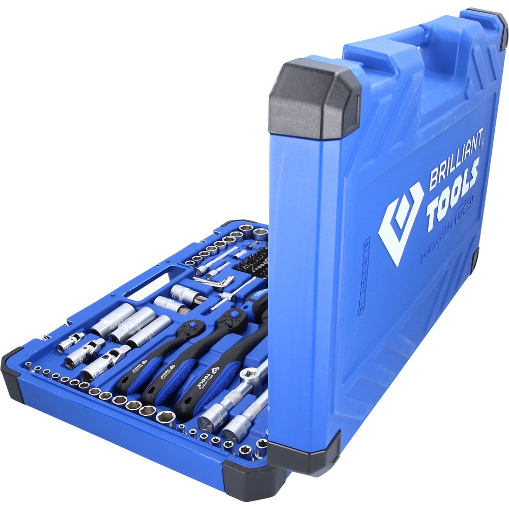 Produktabbildung Nr. 2: BRILLIANT TOOLS Steckschlüssel-Satz, 216-tlg, 1/4", 3/8", 1/2"
