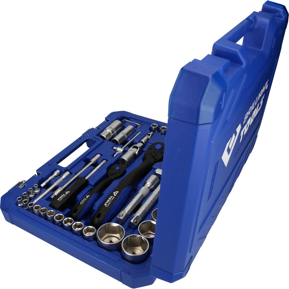 Produktabbildung Nr. 2: BRILLIANT TOOLS Steckschlüssel-Satz, 94-tlg, 1/4", 1/2"