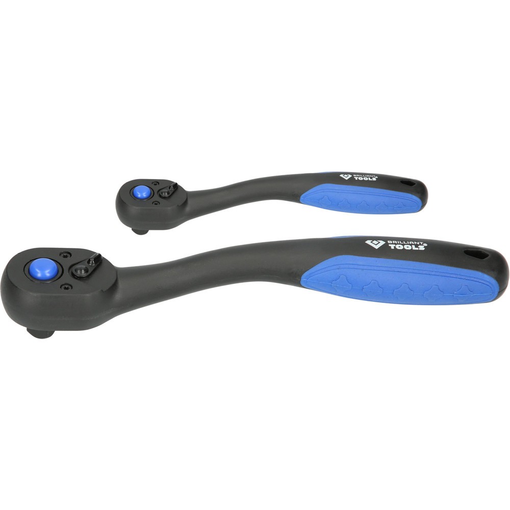 Produktabbildung: BRILLIANT TOOLS Umschaltknarren-Satz, 2-tlg, 1/4", 1/2"