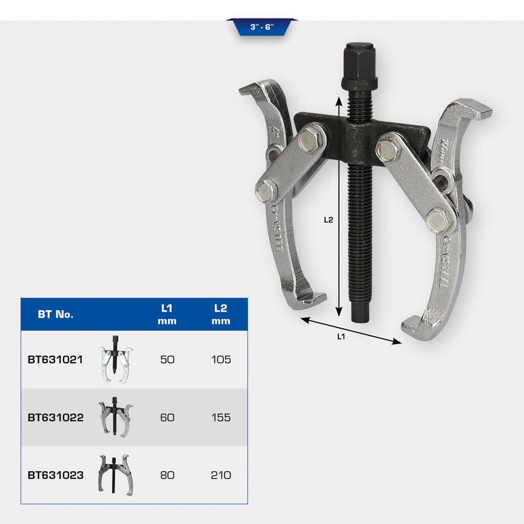 Produktabbildung Nr. 9: BRILLIANT TOOLS Universal-2-Arm-Abzieher, 4"