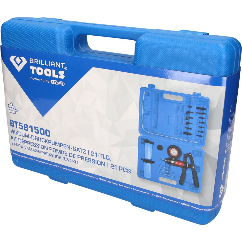 Produktabbildung Nr. 5: BRILLIANT TOOLS Vakuum-Druckpumpen-Satz, 21-tlg