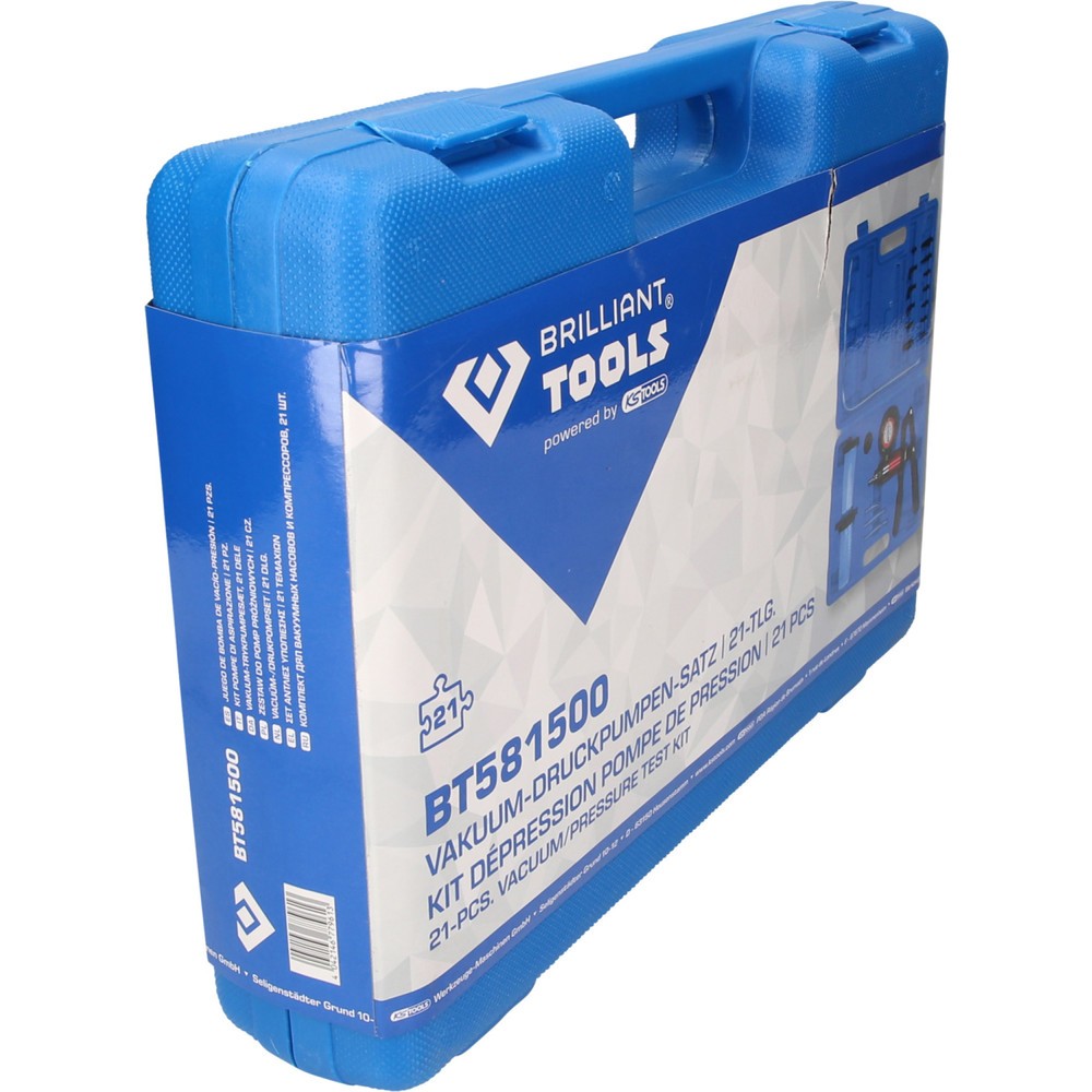 Produktabbildung Nr. 6: BRILLIANT TOOLS Vakuum-Druckpumpen-Satz, 21-tlg