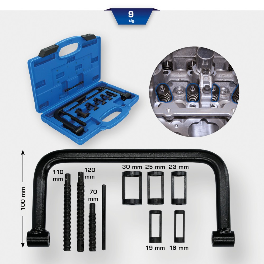 Produktabbildung Nr. 12: BRILLIANT TOOLS Ventilfeder-Montagewerkzeug-Satz, 9-tlg