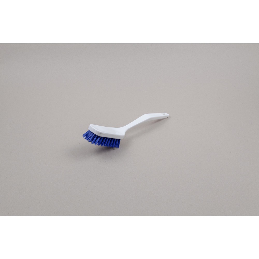 N° de l'image du produit 1 : Brosse à manche hygiénique, plastique, poils polyester 0,35, moyenne, bleu