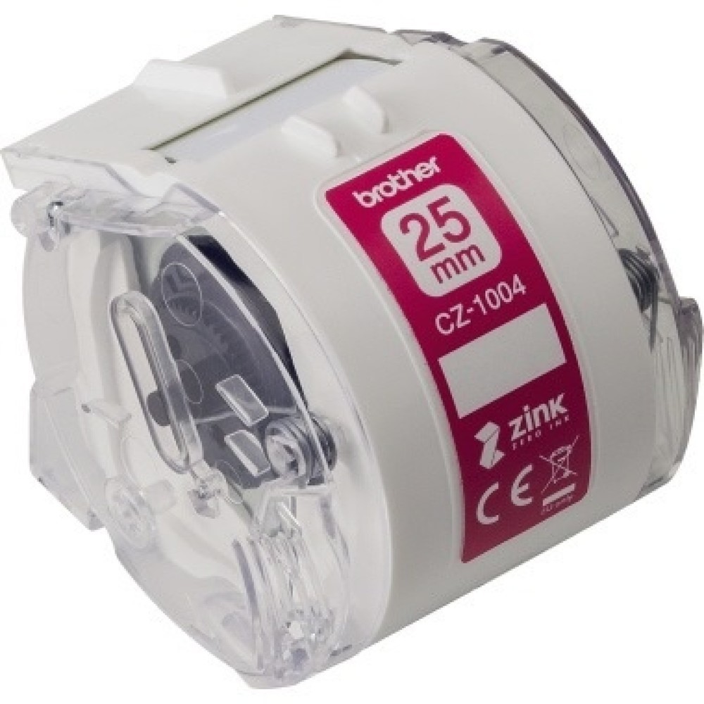 Produktabbildung: Brother Farbetikettenrolle CZ1004 25mm Länge 5m