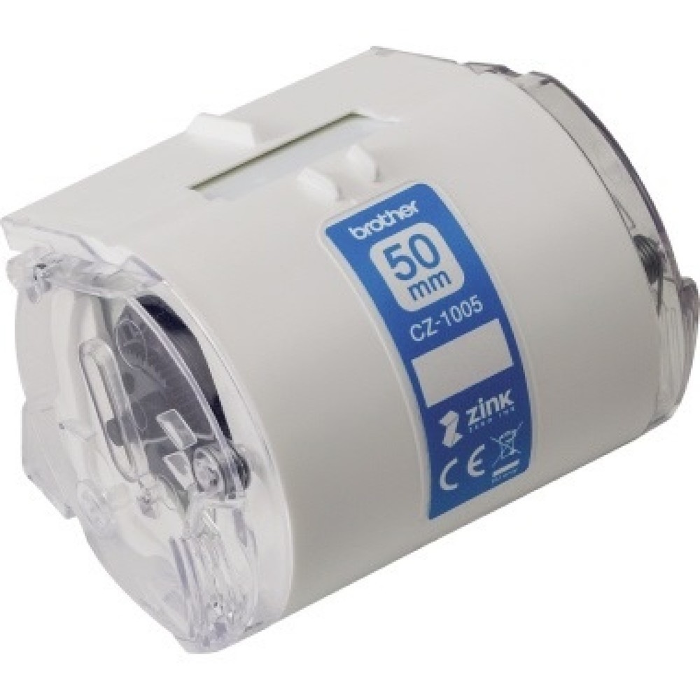 Produktabbildung: Brother Farbetikettenrolle CZ1005 50mm Länge 5m