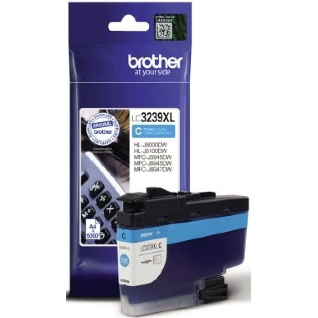 Brother Tintenpatrone LC3239XLC 5.000Seiten cyan Produktabbildung: Brother Tintenpatrone LC3239XLC 5.000Seiten cyan