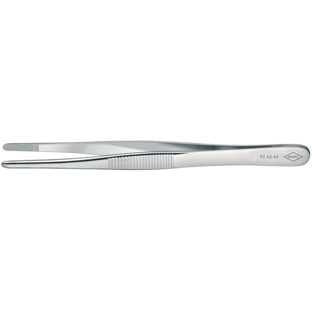 N° de l'image du produit 2 : Pincette de précision longueur 120 mm droit largeur des pointes 3 mm chromé KNIP