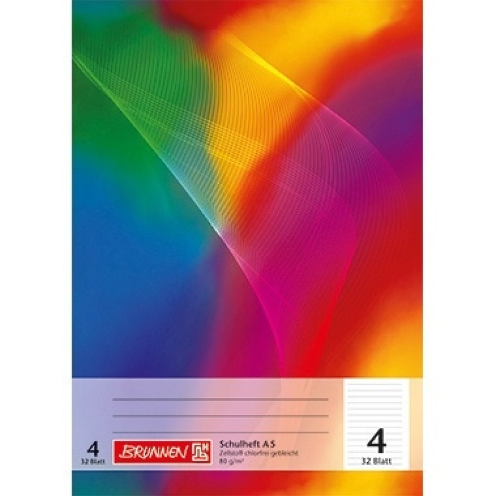 Produktabbildung: BRUNNEN Schulheft 104530402 DIN A5 32Blatt liniert