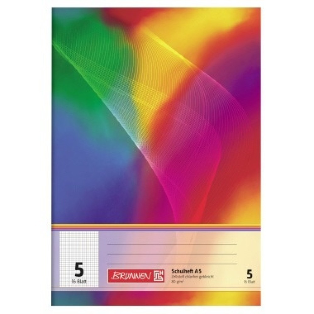 Produktabbildung: BRUNNEN Schulheft 104590502 DIN A5 16Blatt kariert