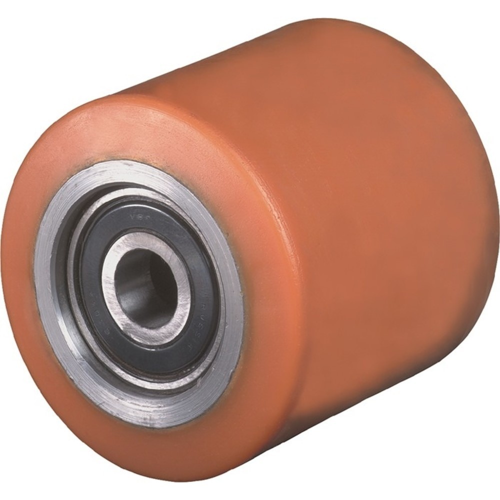 Illustration du produit: BS ROLLEN Galet de fourche, roue Ø 80 mm, PUR L. du moyeu. 54 mm L. de la roue 54 mm