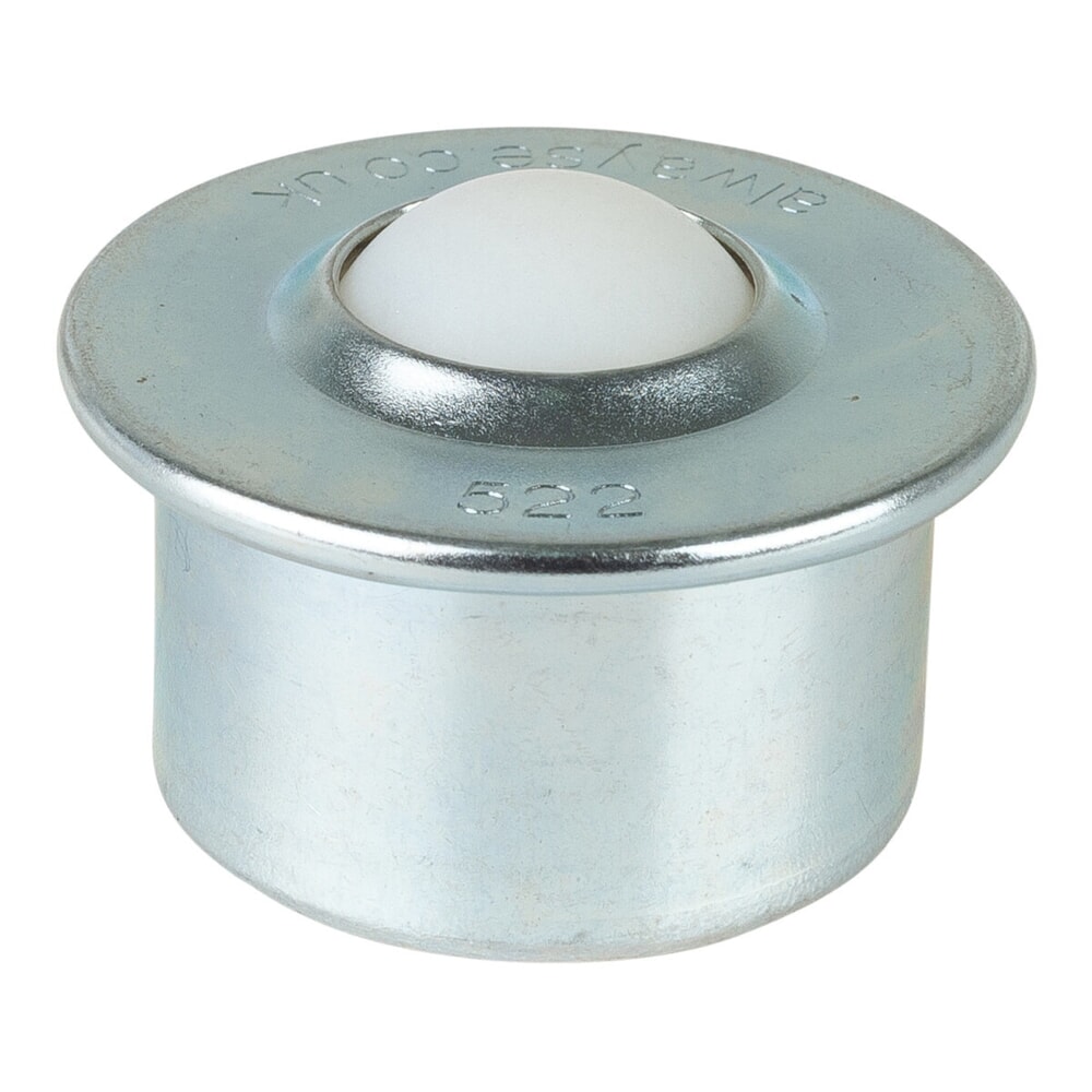 Produktabbildung Nr. 1: BS ROLLEN Kugelrolle, Kunststoff, Ø 22 mm, TK 7 kg