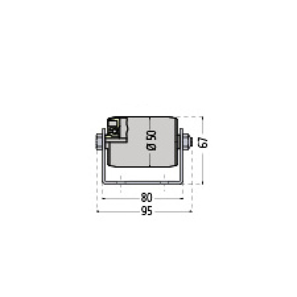 BS ROLLEN Paletten-Rollenschiene aus verzinktem Stahlblech, TK pro Rolle 150 kg, Teilung 130 mm Produktabbildung Nr. 2: BS ROLLEN Paletten-Rollenschiene aus verzinktem Stahlblech, TK pro Rolle 150 kg, Teilung 130 mm