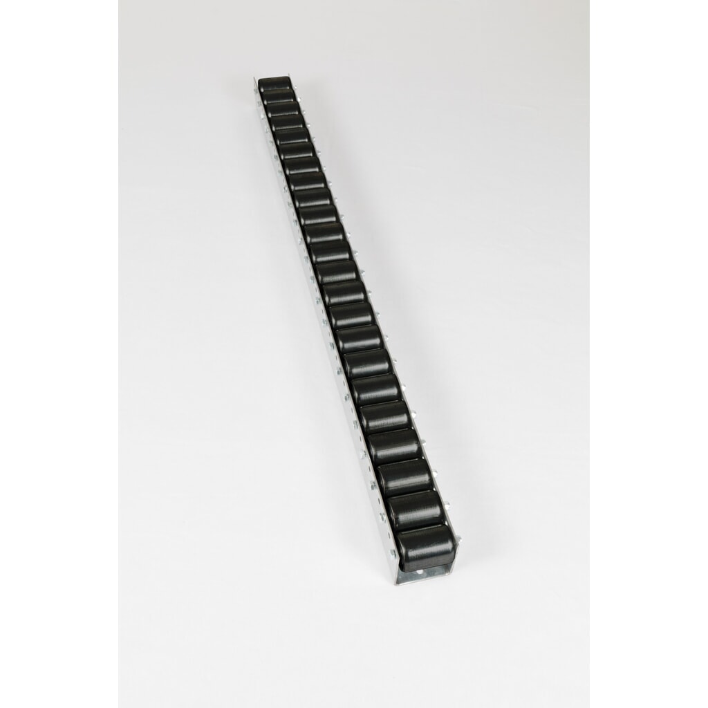 Produktabbildung Nr. 2: BS ROLLEN Paletten-Rollenschiene, Kunststoffrolle ohne Spurkranz, TK pro Rolle 65 kg, Teilung 104 mm