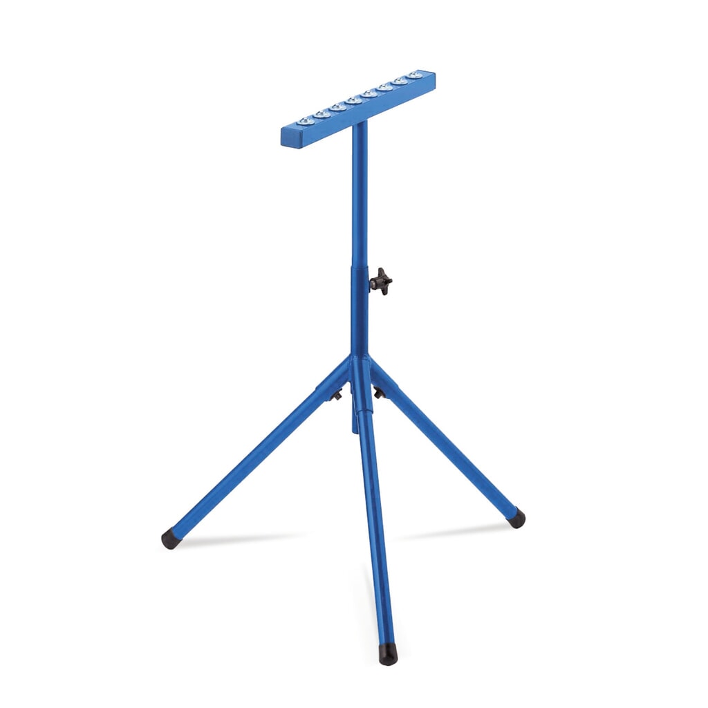 BS ROLLEN Rollenbock für Materialzuführungen, mit Kugelleiste, Höhe 630-1.100 mm Produktabbildung: BS ROLLEN Rollenbock für Materialzuführungen, mit Kugelleiste, Höhe 630-1.100 mm