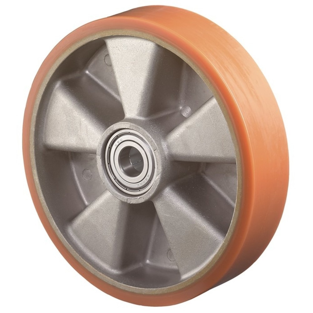Illustration du produit: BS ROLLEN Roue de rechange, polyuréthane moulé, Ø de la roue 80 mm, capacité de charge 120 kg, Ø de l'axe 12 mm, longueur du moyeu 20 mm